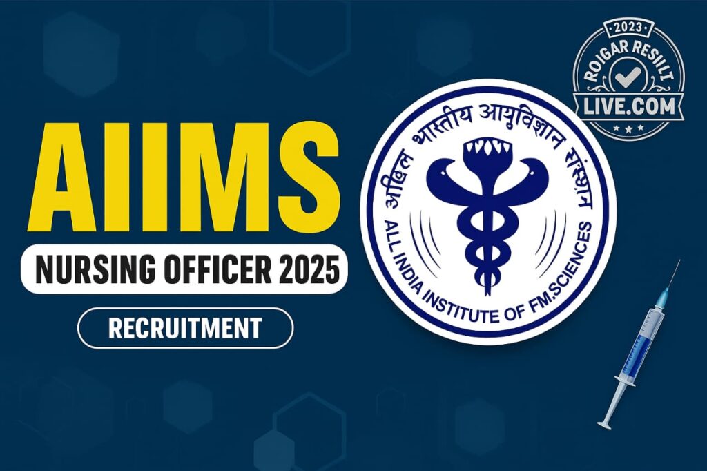 AIIMS NORCET 9 Nursing Recruitment 2025 notification Image